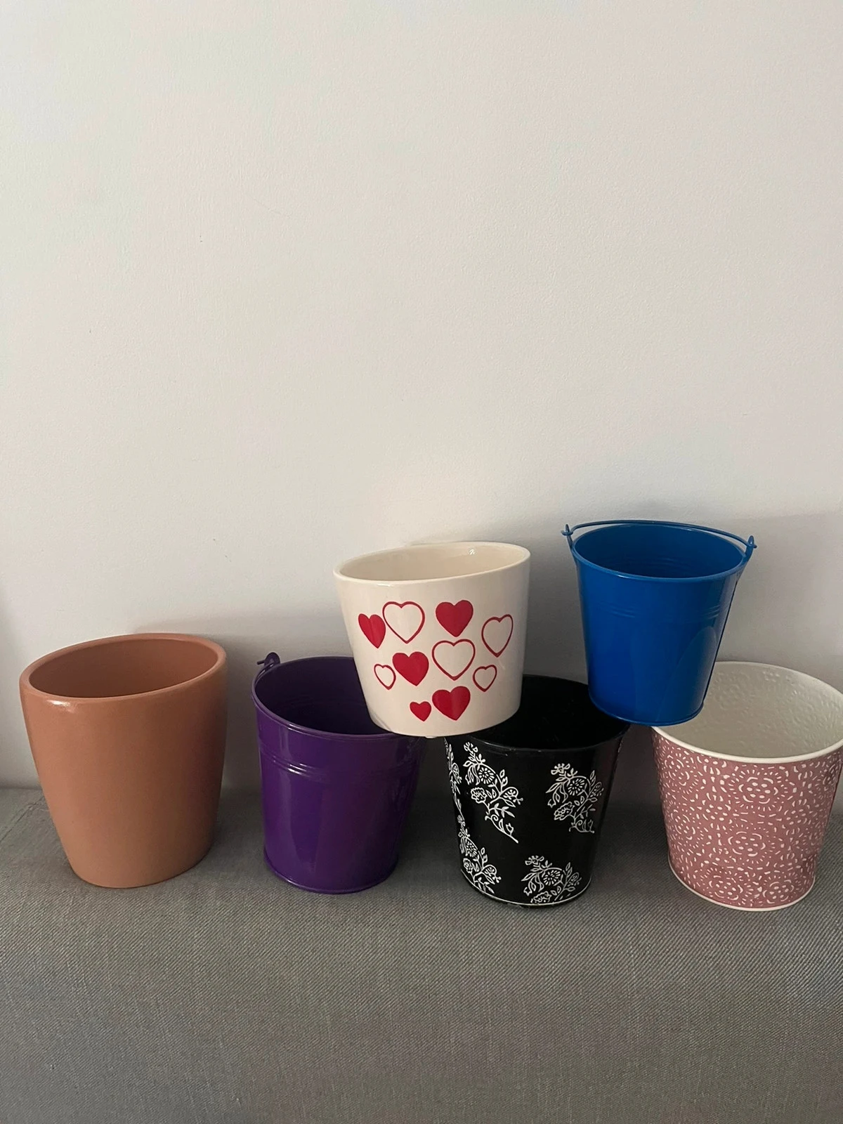 Lot de pots de fleurs